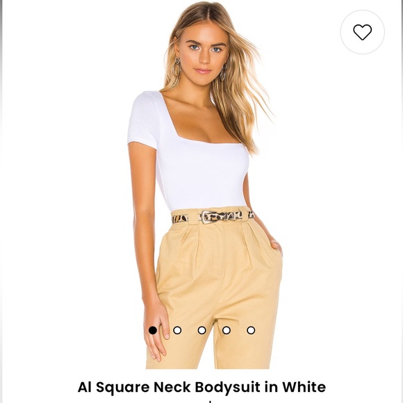 Superdown Al square neck short sleeve bodysuit - Picture 4 of 11